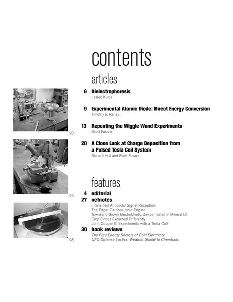 ESJ #35 contents page