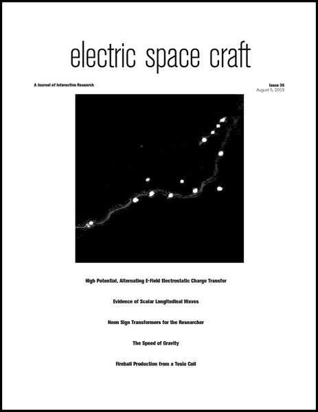 Electric Spacecraft Journal #36
