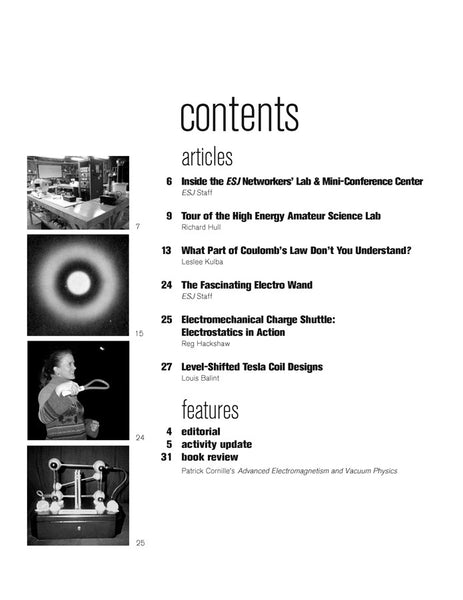 ESJ #37 contents page