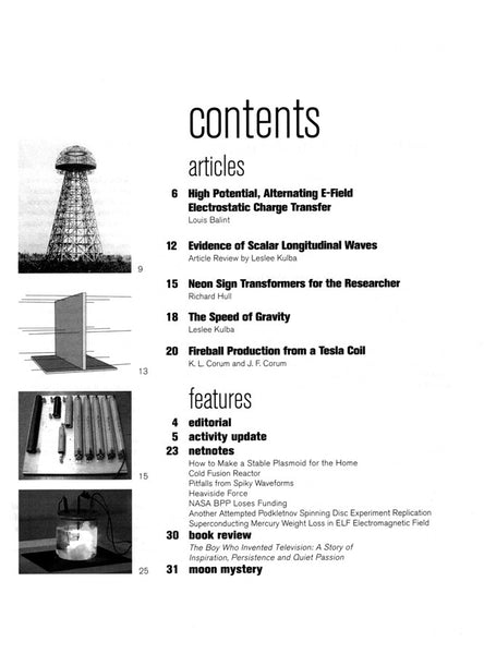 ESJ #36 contents page