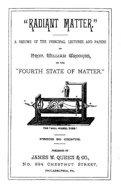 Title page Radiant Matter